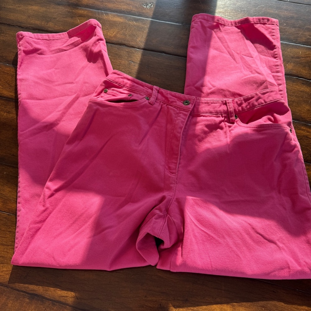 Susan Bristol Pink Wise Leg Jeans-Size 12 - Picture 4 of 9
